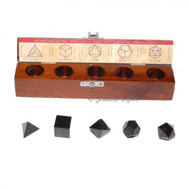 Black Agate Geometry Set