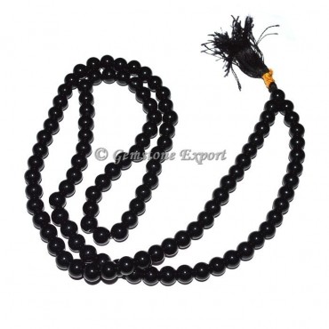 Obsidian Japa Mala