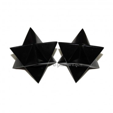 Black Agate Big Merkaba Star