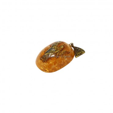 Dyed Citrine Pendant