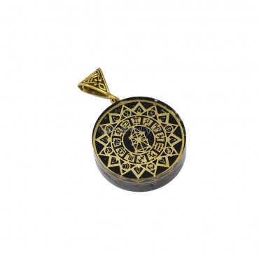 Black Tourmaline Zodiac Orgone Pendant