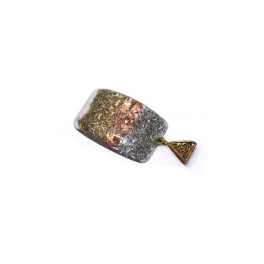 Gold, Copper and Silver Filling Orgone Pendant