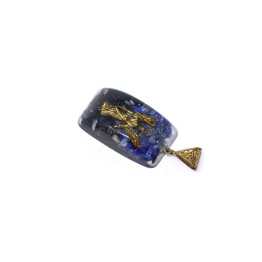 Black Touramline and Lapis Lazuli Orgone Pendant
