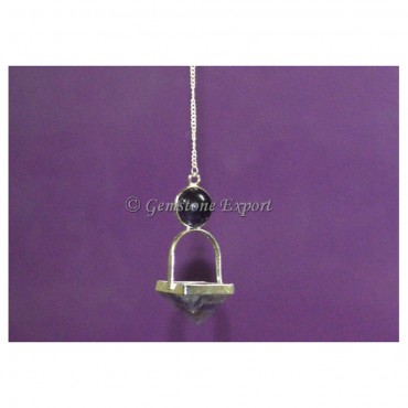 Amethyst Stone Pyramid Pendulum