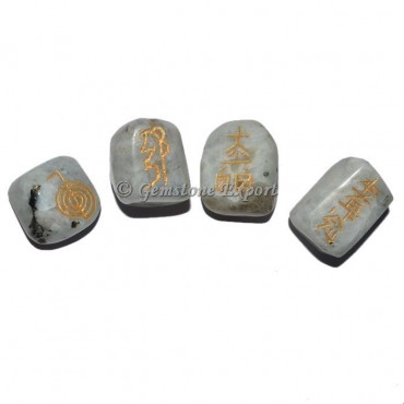 Rainbow Moonstone Usai Reiki Tumbled Set